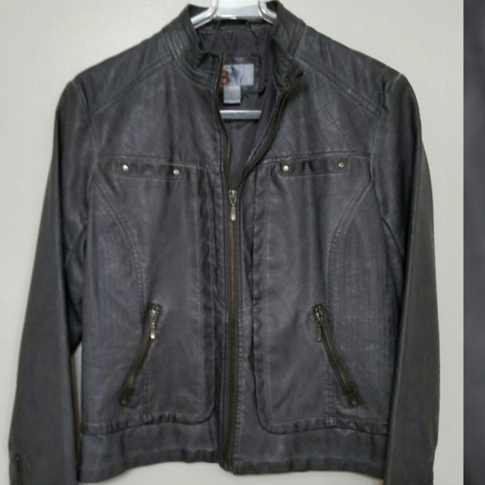 Women's Bernardo B Faux Leather Jacket - Medium